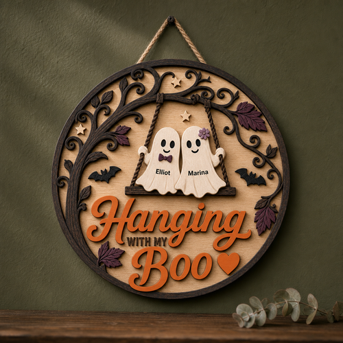 Hanging WITH MY Boo – Personalized Wood Sign – Halloween Gift For Couple hero-6a8293b8d2a44ea0d6997353.png