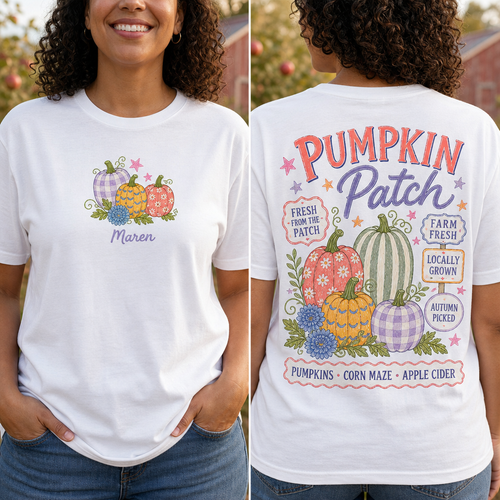 Pumpkin Style – Personalized T-shirt – Halloween Gift For Her hero-6a82966765b40ec9ed5574fc.png