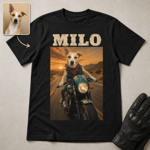 Milo – Personalized Photo T-shirt – Dog Lover Gift hero-6a83fe9c0dbf182fbf803083.png