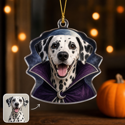 Personalized Pet Photo Halloween Ornament, Custom Dog Vampire Acrylic hero-6a8406c7813d80caa0d8d9a5.png