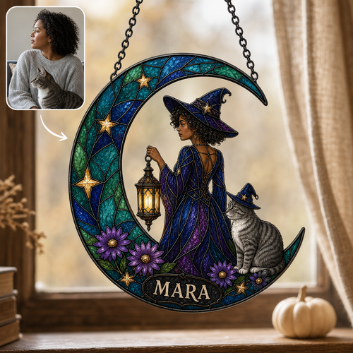 Custom Name Personalized Photo Suncatcher Stained Glass – Halloween Gift For Hers, Family hero-6a8418303478c5a0e36c5a05.png