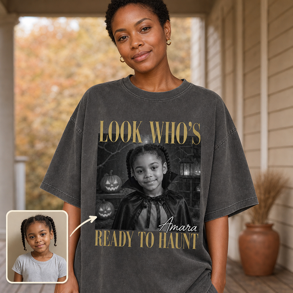 Look Who’s Ready to Haunt – Personalized Photo T-shirt – Halloween Gift For Friends, Sister, Hers hero-6a84329e8dbe88a9cc6672d4.png