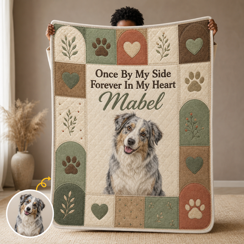 Once By My Side – Personalized Photo Blanket – Memorial Gift hero-6a865c8b2614ea18e0129ddf.png