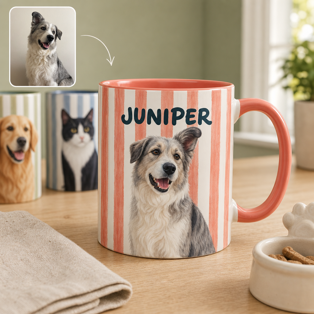 Custom Pet Portrait Mug from Photo – Personalized Dog & Cat Name Coffee Mug hero-6a865ca32614ea18e0129de5.png