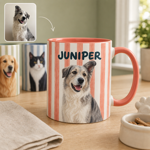 Custom Pet Portrait Mug from Photo – Personalized Dog & Cat Name Coffee Mug hero-6a865ca32614ea18e0129de5.png