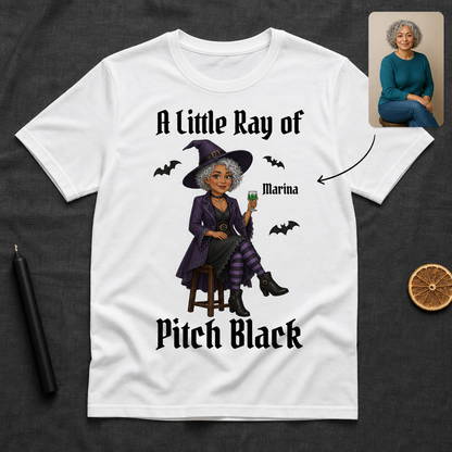 A Little Ray of Pitch Black – Personalized Photo T-shirt – Halloween Gift hero-6a865f10b1b3cd1f0efb749d.png