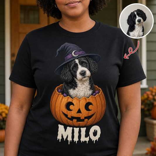 Milo – Personalized Photo T-shirt – Halloween Gift hero-6a866057c81da78f14943020.png