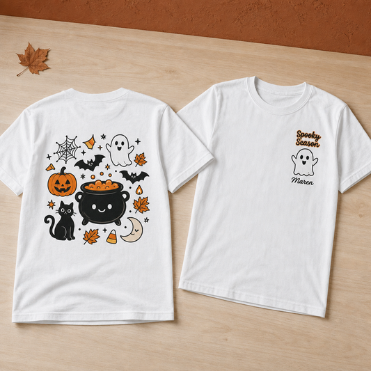 Spooky Season – Personalized Back and Front Printed T-shirt – Halloween Gift hero-6a86612ec81da78f1494302a.png