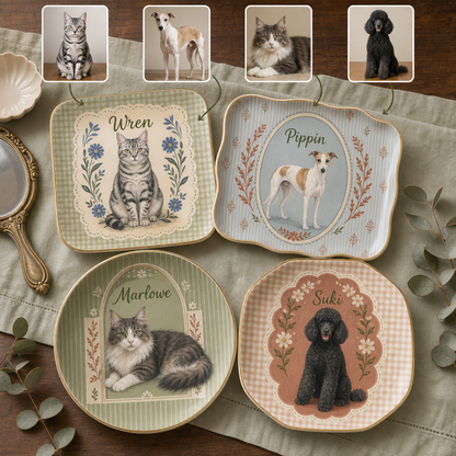 Custom Pet Portrait Trinket Tray from Photo – Personalized Dog & Cat Name Ceramic Dish hero-6a8685b4b1e1bb455cf48bd2.png
