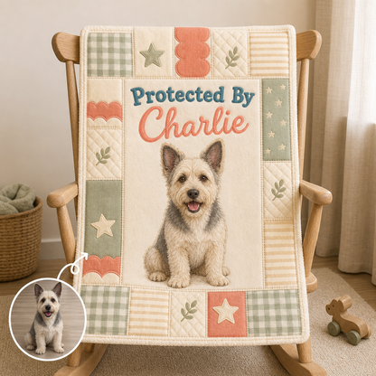 Protected By Charlie – Personalized Photo Blanket – Baby Shower Gift hero-6a86ad3f7c6b5c908307163a.png