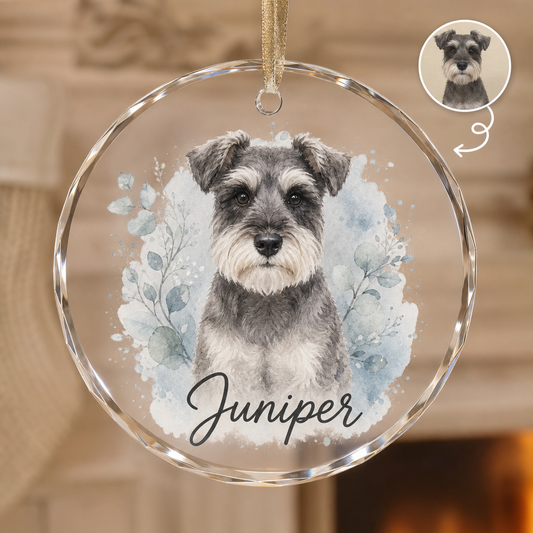 Juniper – Personalized Photo Crystal Ornament – Christmas Gift hero-6a86ad5e7c6b5c908307163e.png