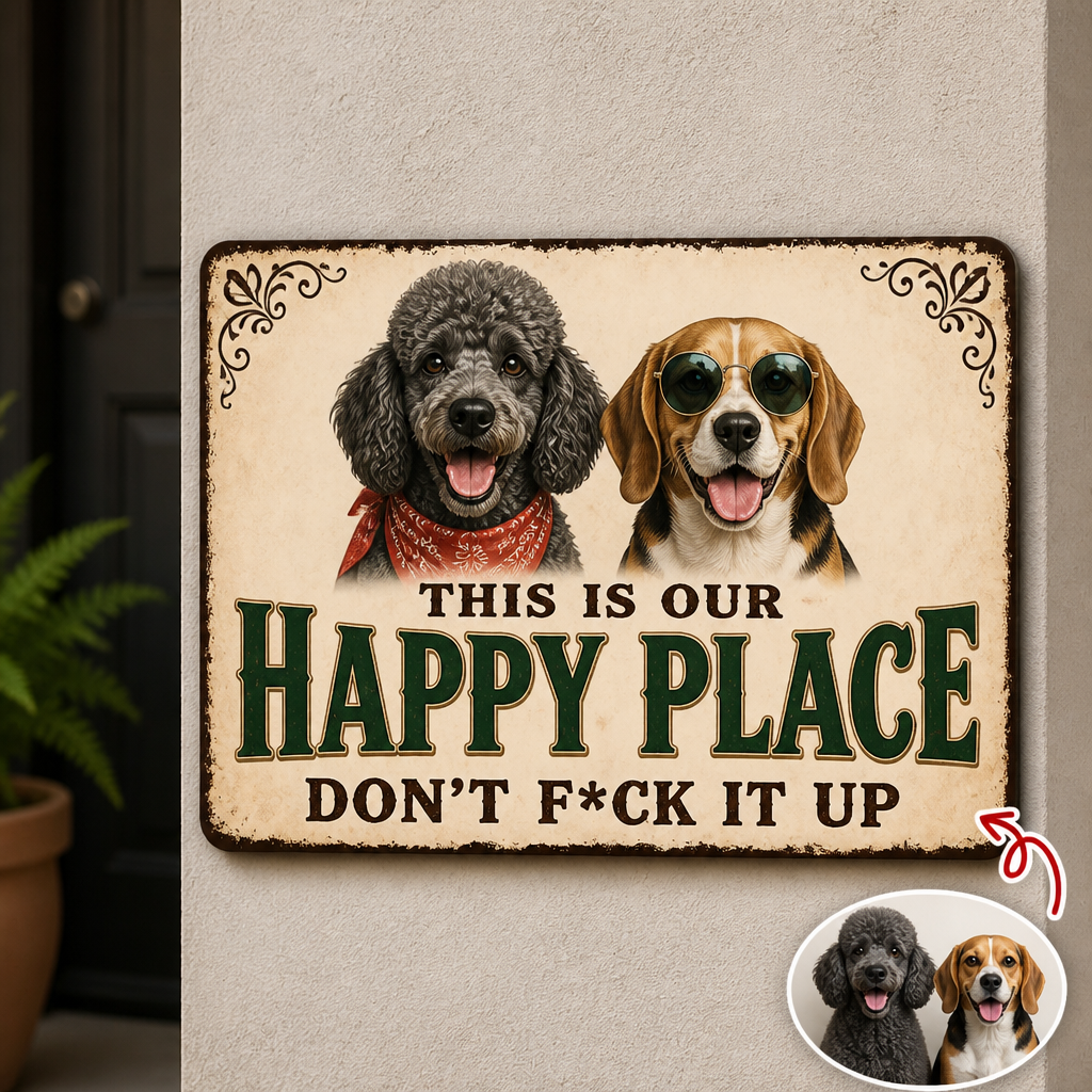 This Is Our – Personalized Photo Welcome Sign – Dog Lover Gift hero-6a86cc229b9fa0f9d179c63b.png