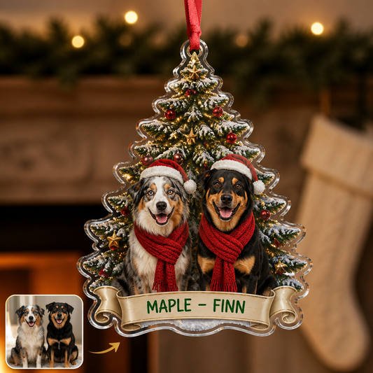 Maple - Finn – Personalized Photo Shape Ornament – Christmas Gift hero-6a86cfba0a5fa014323c516f.png