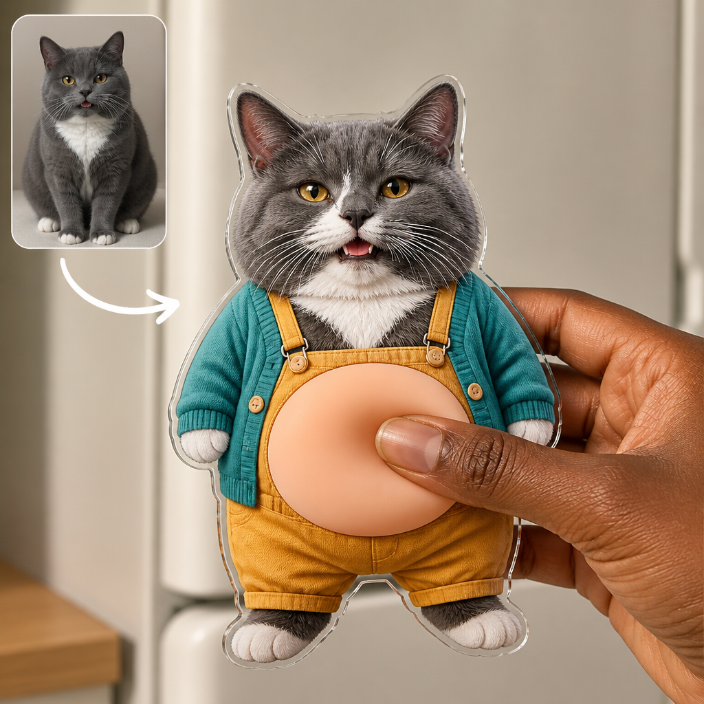 Custom Pet Photo Belly Magnet – Funny Personalized Cat Squishy Belly Fridge Magnet hero-6a87ac314db0a4db08c59b5f.png