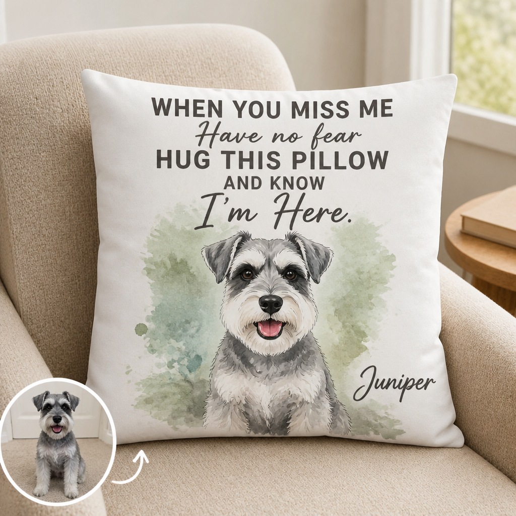 When You Miss Me – Personalized Photo Pillow – Sympathy Gift hero-6a881dfa27eba49285e296de.png