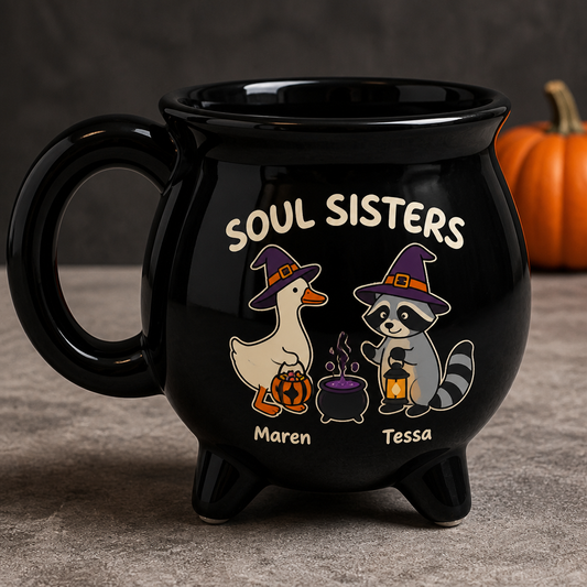 Soul Sisters – Personalized Halloween Black Ceramic Witch Mug – Halloween Gift For Bestie, Closed Friend hero-6a88764fca6052787d461286.png