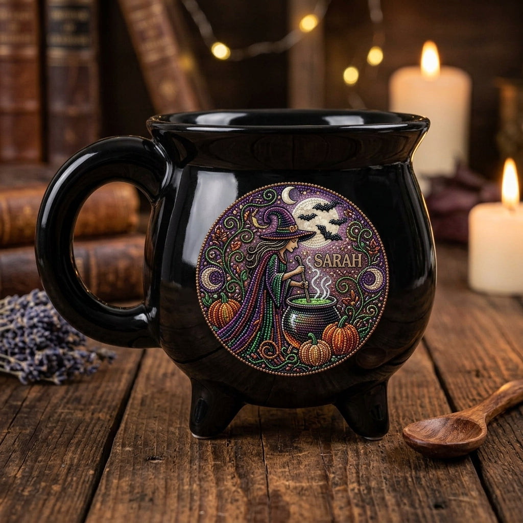 Personalized Witch Cauldron Mug – Custom Name Beaded-Style Halloween Coffee Cup, Mystical Witchy Gift for Her hero-6a89c74fe1cef07182d8746f.jpg