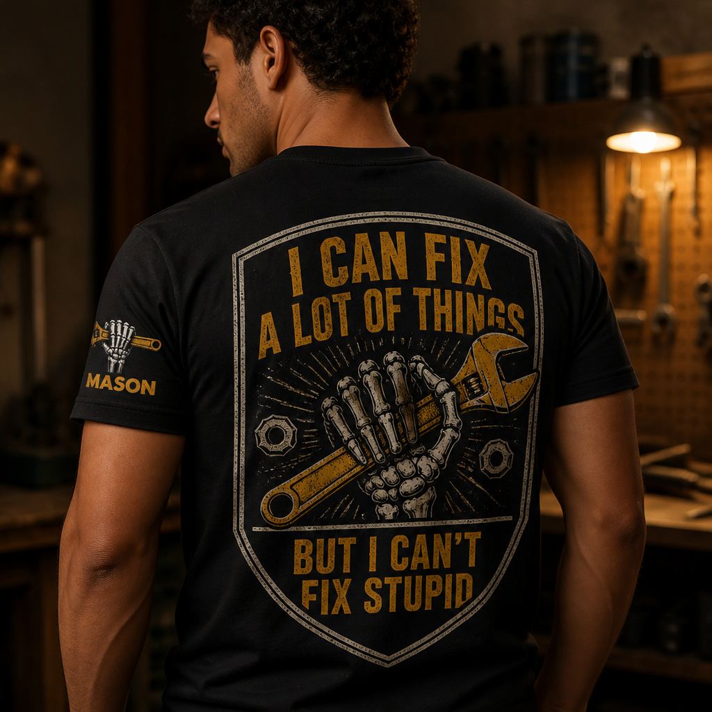 I Can Fix a Lot of Things -  Personalized T-shirt - Halloween Gift For Hims, Boyfriend hero-6a89c9f9e1cef07182d8747c.png