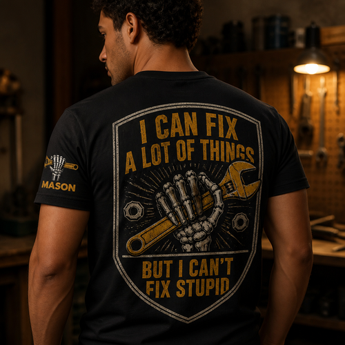 I Can Fix a Lot of Things -  Personalized T-shirt - Halloween Gift For Hims, Boyfriend hero-6a89c9f9e1cef07182d8747c.png