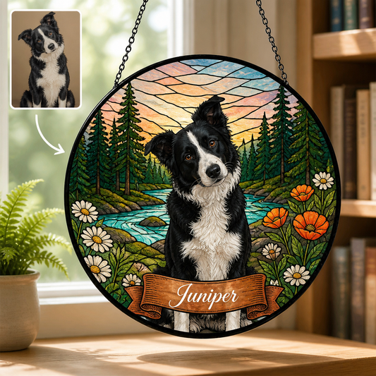 Personalized Stained Glass Pet Suncatcher – Custom Dog Portrait Memorial hero-6a8bb0165da330d88ff74136.png
