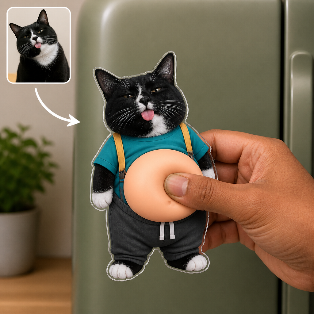 Custom Pet Photo Belly Magnet – Funny Personalized Cat Squishy Belly Gift for Cat Mom hero-6a8bb2862ab22abf2495672e.png