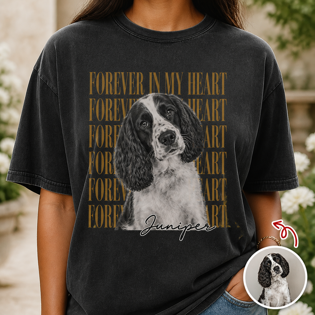 Forever in My Heart – Personalized Photo T-shirt – Memorial Gift hero-6a8bb2942ab22abf24956730.png