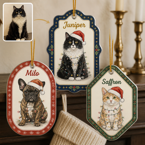 Custom Pet Photo Acrylic Ornament with Name – Personalized Santa Hat Dog & Cat Christmas Gift hero-6a8bb4df5da330d88ff74145.png