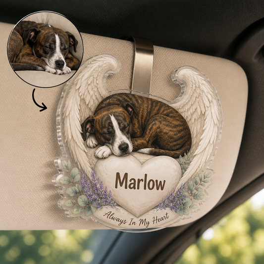 Always In My Heart – Personalized Photo Car Visor Clip – Memorial Gift hero-6a8bc8e013ade9cb51f1c20b.png