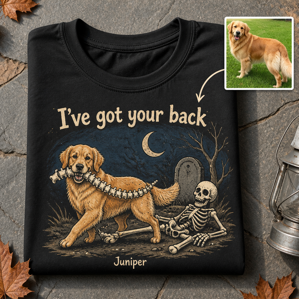 I've got your back – Personalized Photo T-shirt – Halloween Gift hero-6a8d0704fc3bfdc4260bc5f0.png