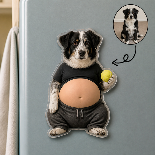 Custom Pet Photo Belly Magnet – Funny Personalized Dog Squishy Belly Fridge Magnet hero-6a8d527cac61485a512021df.png