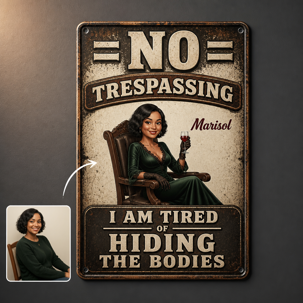 Personalized Photo Metal Sign – Halloween Gift For Hers hero-6a8d85523eae2755fd829f24.png
