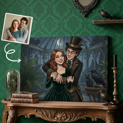 Midnight Romance Personalized Gothic Couple Canvas – Custom Photo Victorian Portrait, Dark Love Anniversary & Halloween Gift for Him and Her hero-6a8d859b3eae2755fd829f26.jpg