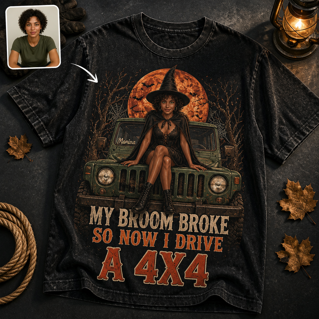 My Broom Broke Personalized Photo T-Shirt – Funny Witch Off-Road Halloween Tee, Custom Spooky Gift for Her hero-6a8e4647fa19bf7517631fc2.png