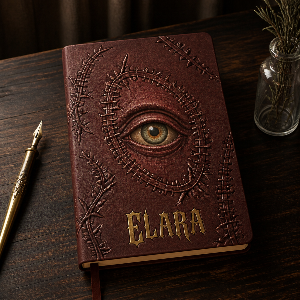 The All-Seeing Grimoire Personalized Journal – Custom Name Gothic Eye Notebook, Dark Witchy Spellbook Gift for Mystics & Halloween Lovers hero-6a8eb0165abf7104ce57db9f.png