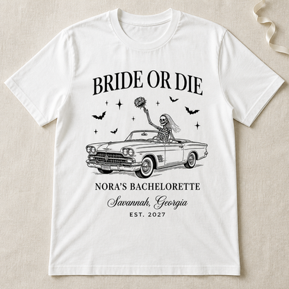Bride or Die – Personalized T-shirt – Halloween Gift hero-6a8eb9152dde0c20e57c7254.png