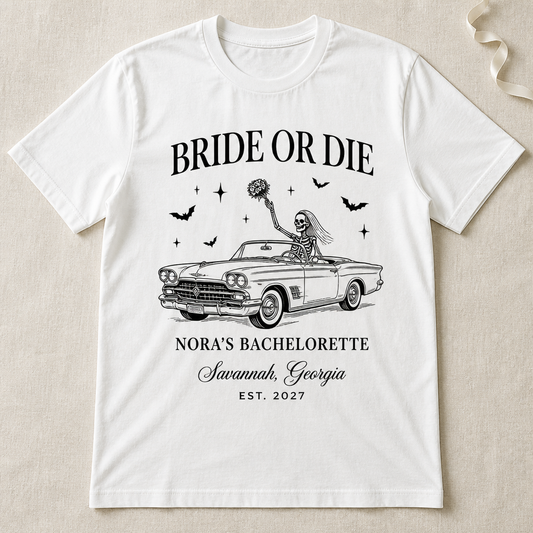 Bride or Die – Personalized T-shirt – Halloween Gift hero-6a8eb9152dde0c20e57c7254.png