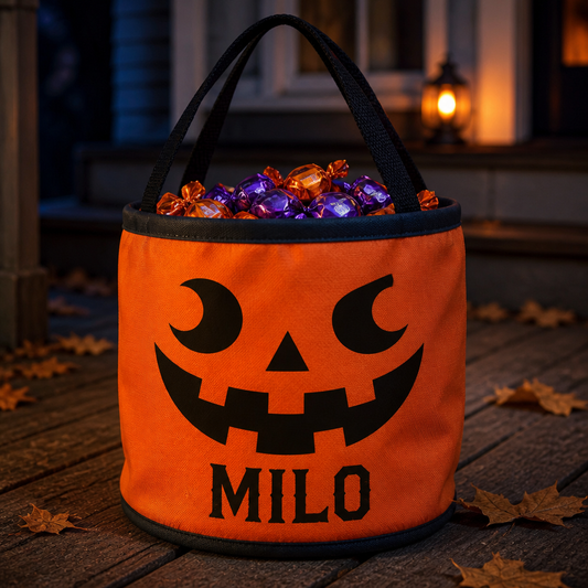Trick or Treat Trouble Personalized Halloween Bag – Custom Name Halloween Gift  For Kids hero-6a8eb9f08e0b24d1aeebe9bb.png