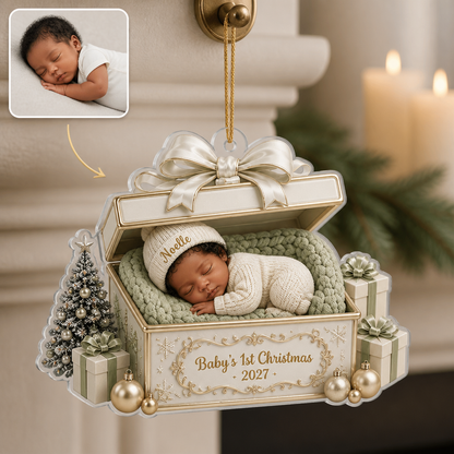 Baby's 1st Christmas – Personalized Photo Shape Ornament – Christmas Gift hero-6a90ed6a82ff6e7da7a746fe.png