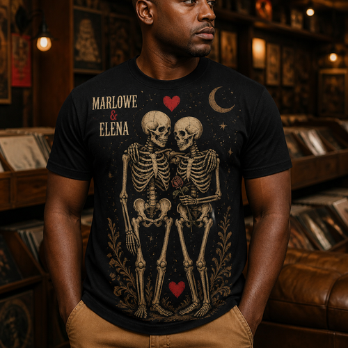 Personalized Skeleton Couple T-Shirt – Custom Names, Spooky “Till Death” Design, Halloween Anniversary Gift hero-6a923685a933215107a84d8b.png