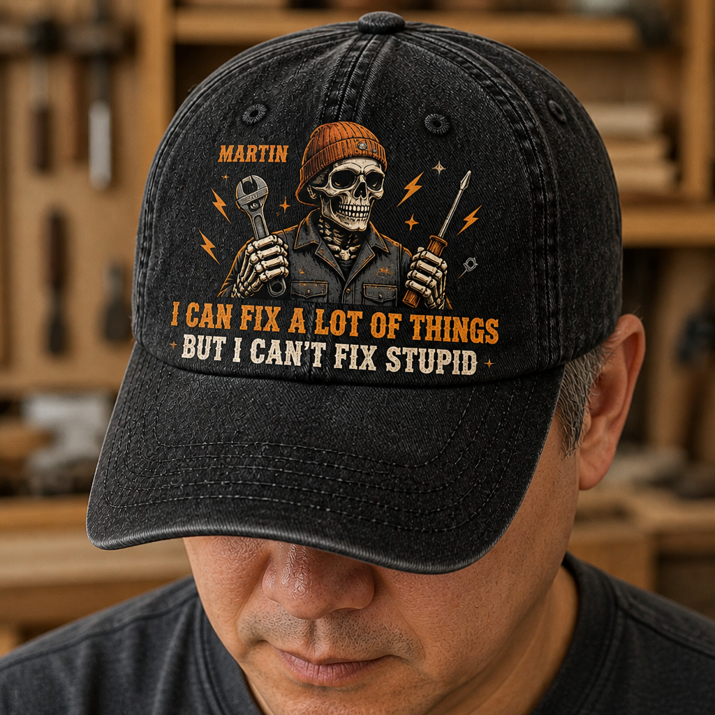 I Can Fix a Lot of Things – Personalized Printed Cap – Halloween Gift hero-6a953a286108b336d4deb4c2.png
