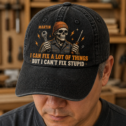 I Can Fix a Lot of Things – Personalized Printed Cap – Halloween Gift hero-6a953a286108b336d4deb4c2.png