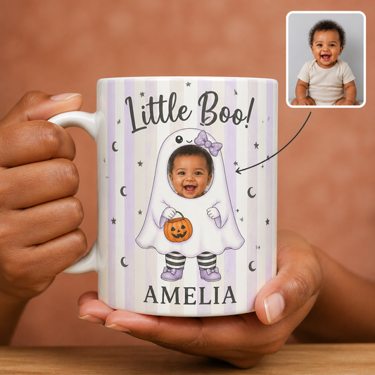 Little Boo! – Personalized Photo Edge-to-Edge Mug – Halloween Gift hero-6a953f22966cf20be3538e31.png