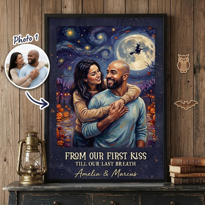From Our First Kiss – Personalized Photo Canvas – Gothic Love Keepsake, Halloween Gift hero-6a954347e09e3fe103a9e22b.jpg