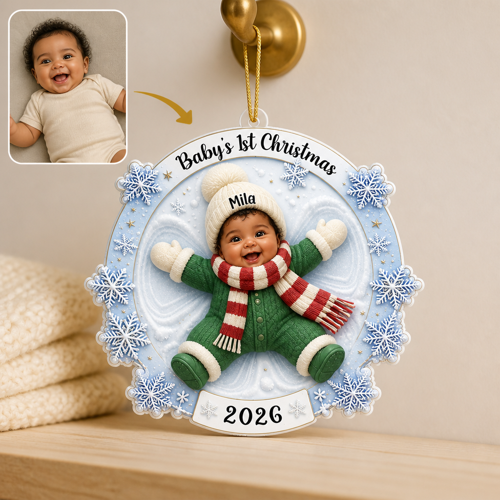 Baby's 1st Christmas – Personalized Photo Personalized Ornament – Christmas Gift For Baby hero-6a955071e025ef479dc49656.png