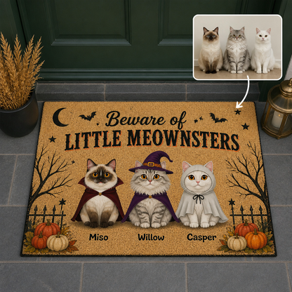 Beware of LITTLE MEOWNSTERS – Personalized Photo Doormat – Halloween Gift hero-6a98d2bd554faac4f235e179.png