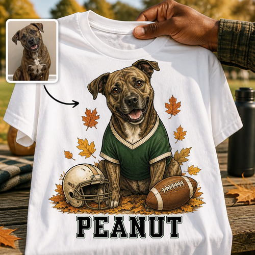 Peanut – Personalized Photo T-shirt – Fall Gift hero-6a98d52a34e14064fcd26d06.png