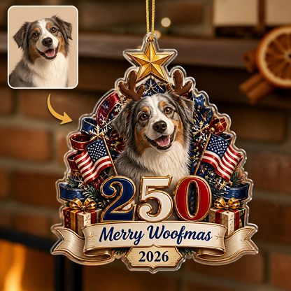 Merry Woofmas 2026 – Personalized Photo Personalized 3D Ornament – Christmas Gift hero-6a98d73134e14064fcd26d0d.png