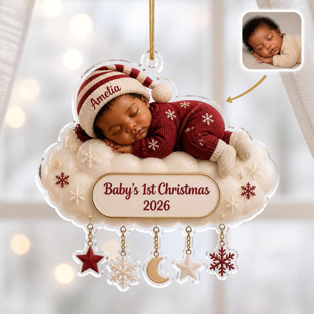 Baby’s 1st Christmas – Personalized Photo Personalized Ornament – Christmas Gift For Baby, Sweet Holiday Memory Gift for New Parents hero-6a98d83b34e14064fcd26d15.png
