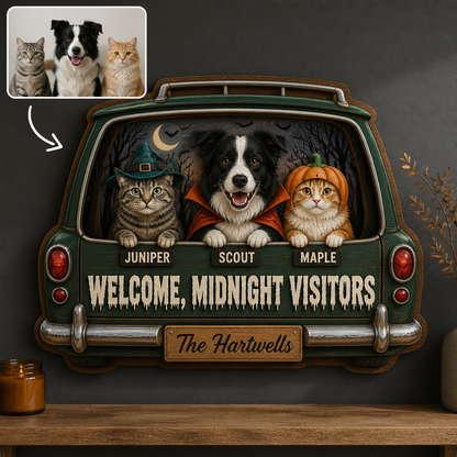 Welcome, Midnight Visitors – Personalized Photo Wood Sign – Halloween Gift hero-6a98d94725920d94b7eca2e1.png