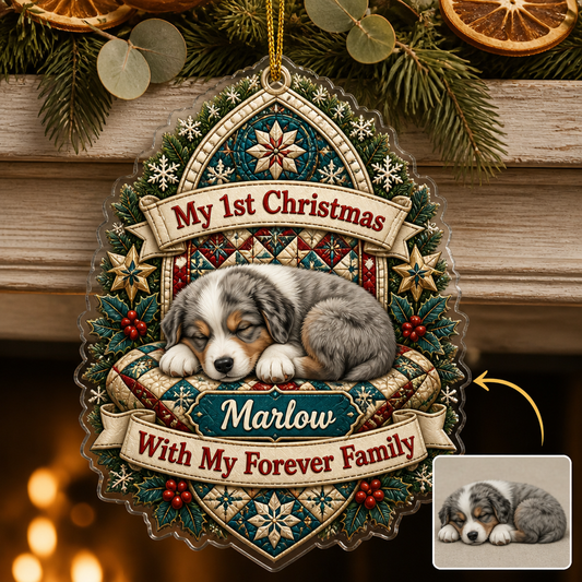 My 1st Christmas – Personalized Photo Personalized 3D Ornament – Christmas Gift hero-6a98e7a58efd6ab8d1ede786.png